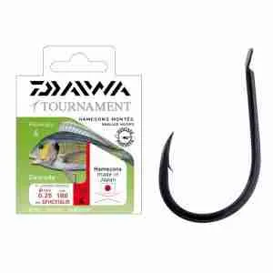 What is the shape of the hook for catching bream?